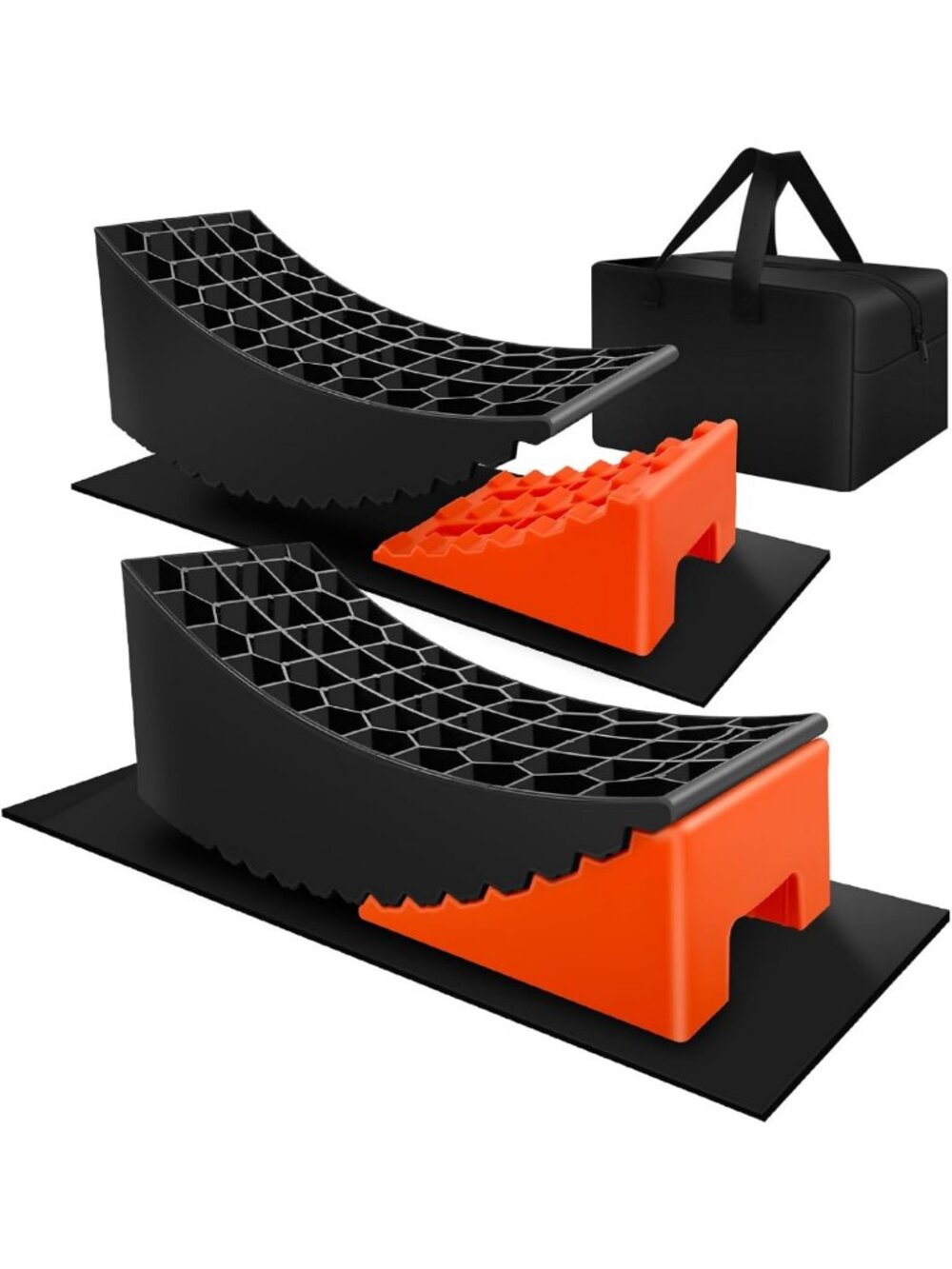 6.3” Lift RV Leveling Blocks - 2 Pack Camper Leveling System for Stability